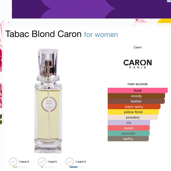EXCLUSIVE!!!  Caron Tabac Blond Eau de Parfum 3.4 oz 100ml - Picture 6 of 16